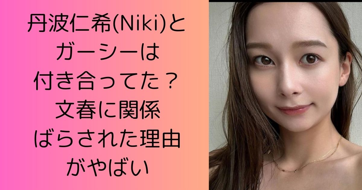 丹波仁希(Niki)とガーシーは付き合ってた？文春に関係ばらされた理由がやばい